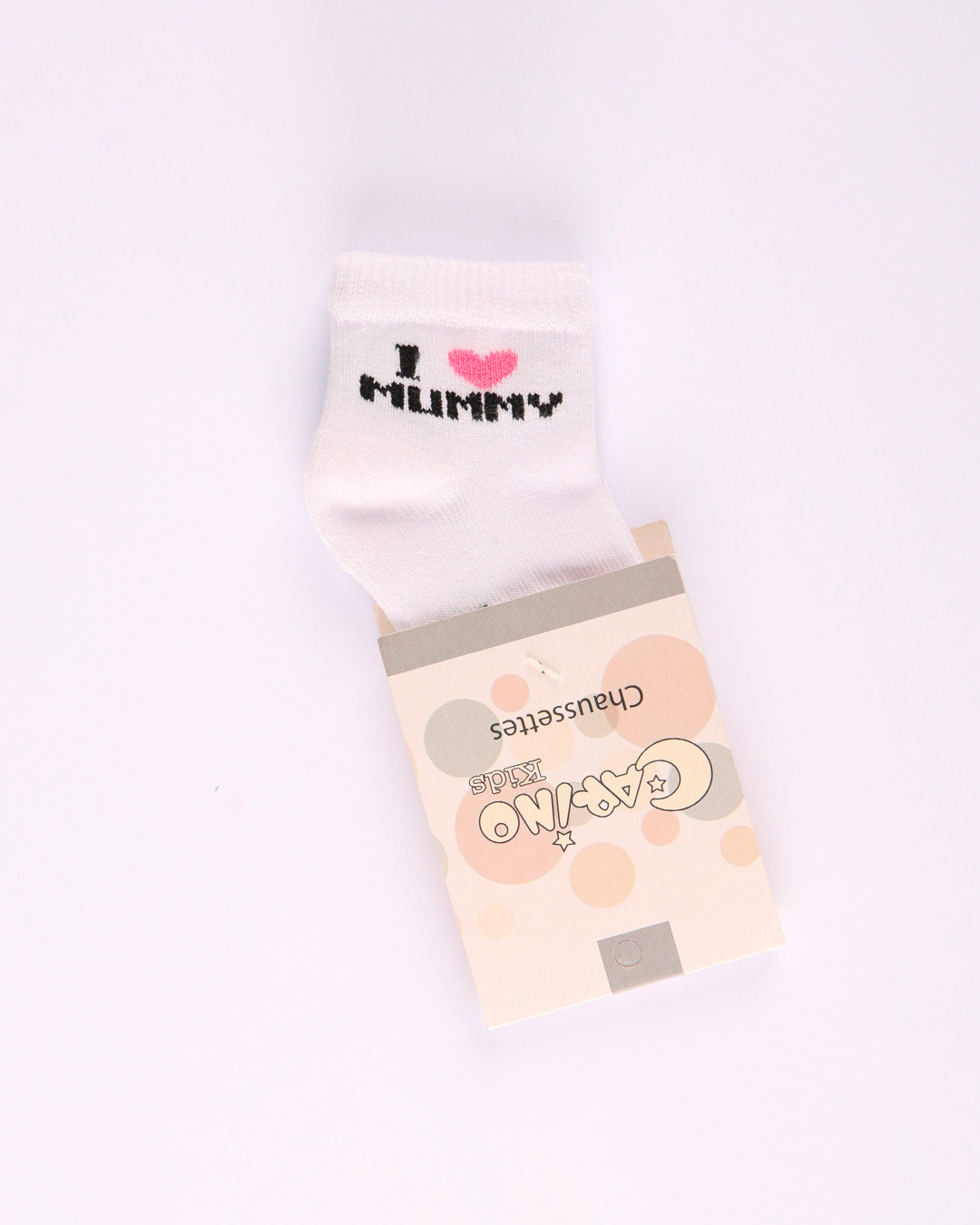 CHAUSSETTE F/G I LOVE DADDY/MOMMY CARINO25 T0/36M