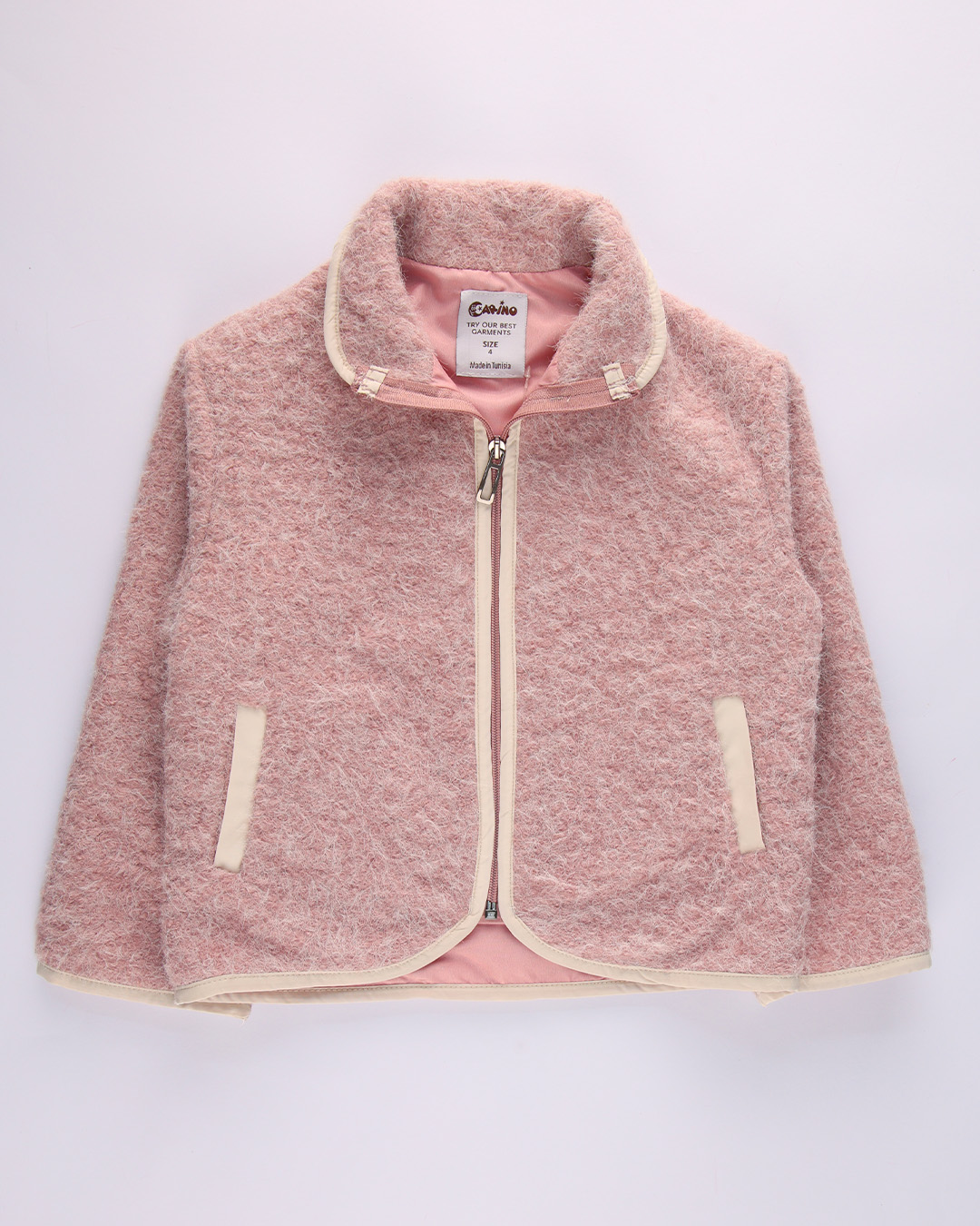 MANTEAU F BOUCLETTE 26CHDF02 T4/14A