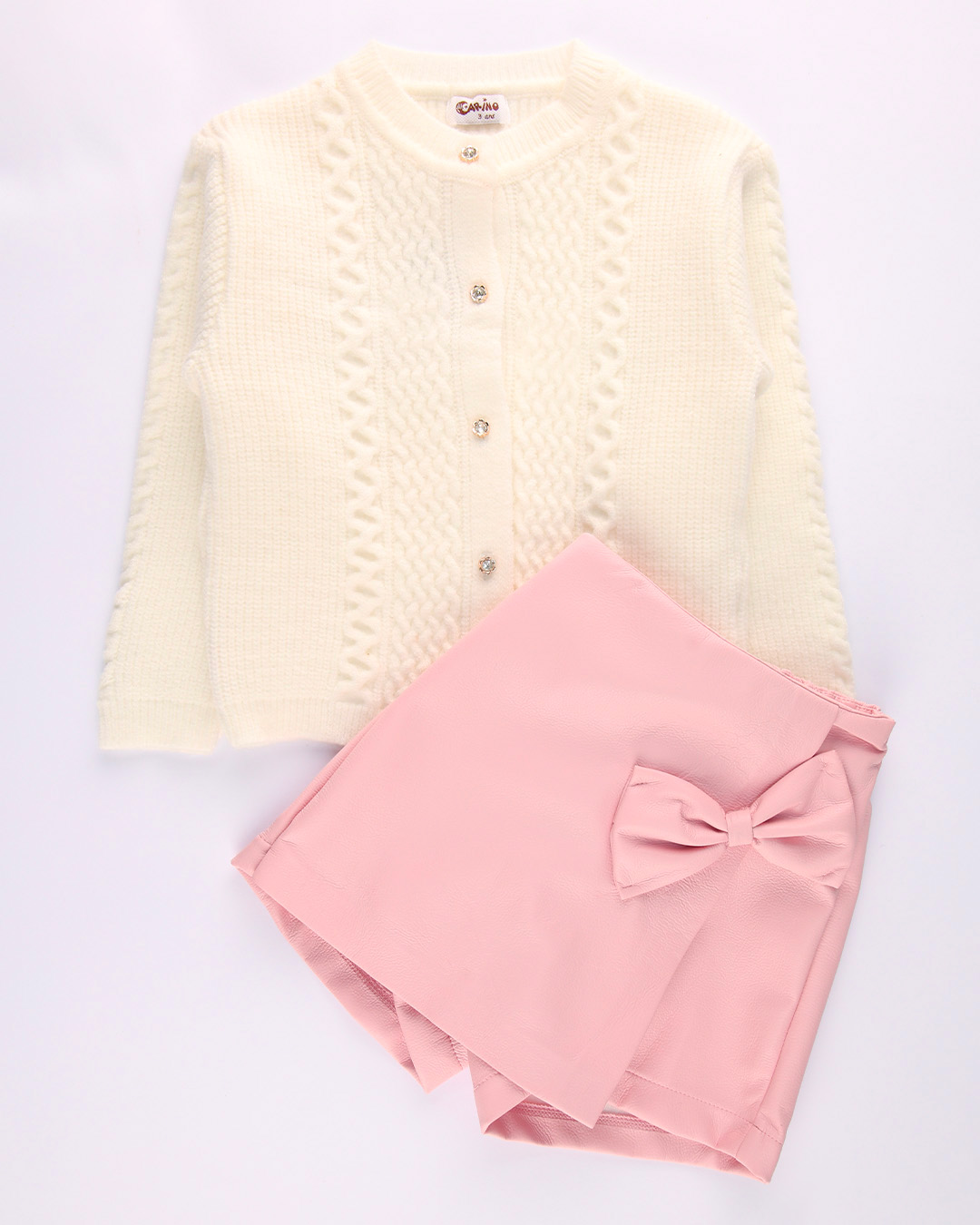 ENS F 2P GILLET JUPE SHORT CUIR 26CAIENSF47 T2/4A