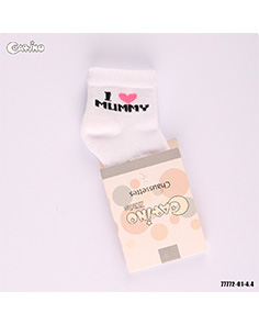 CHAUSSETTE F/G I LOVE DADDY/MOMMY CARINO25 T0/36M