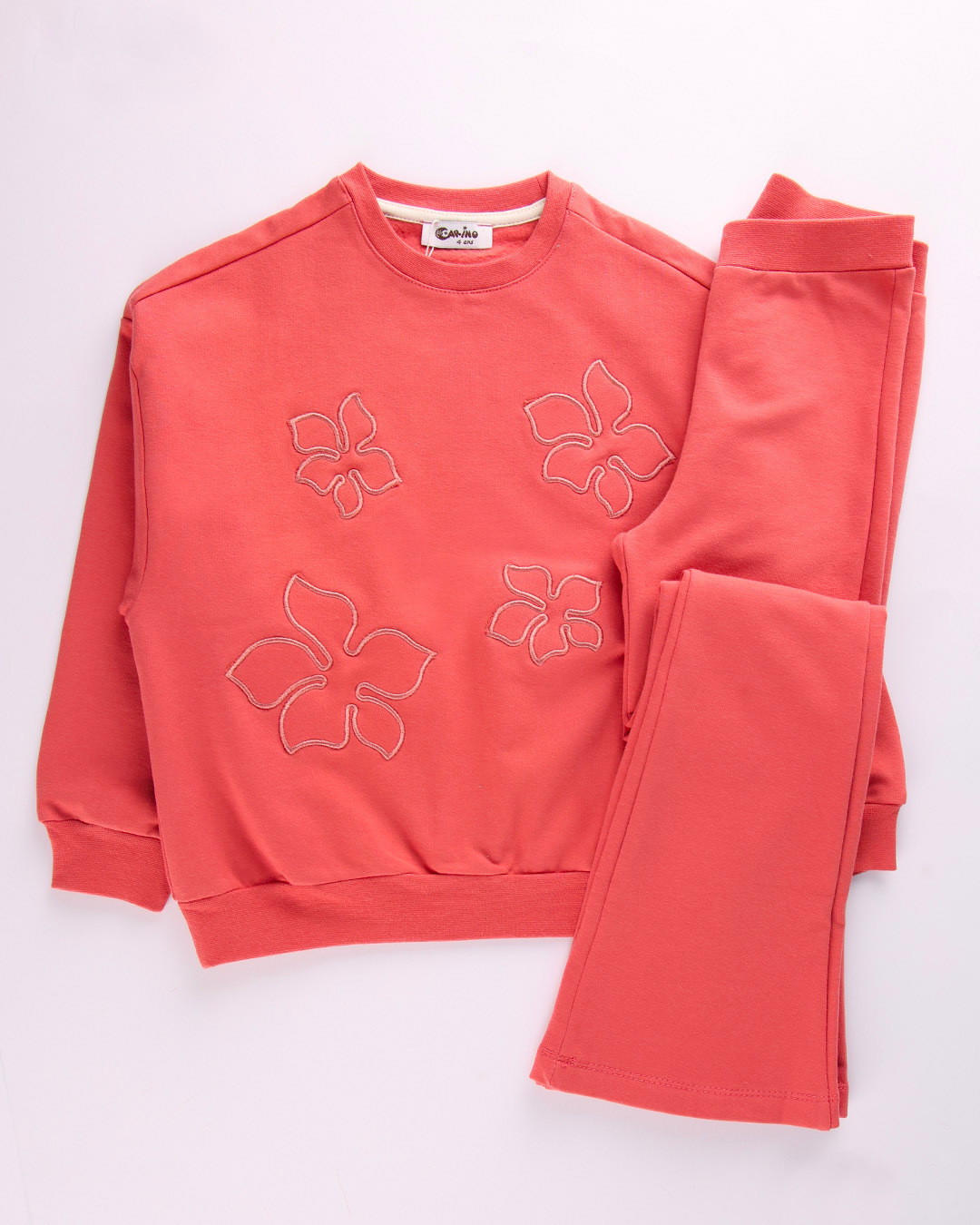 JOG F FLEURS BRODÉ 25CHENCF09 T4/14A